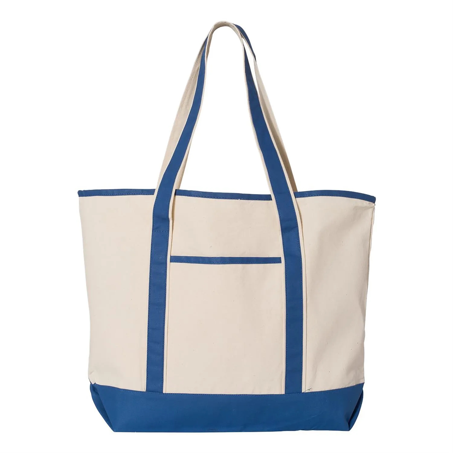 Q-Tees 34.6L Large Canvas Deluxe Tote 11