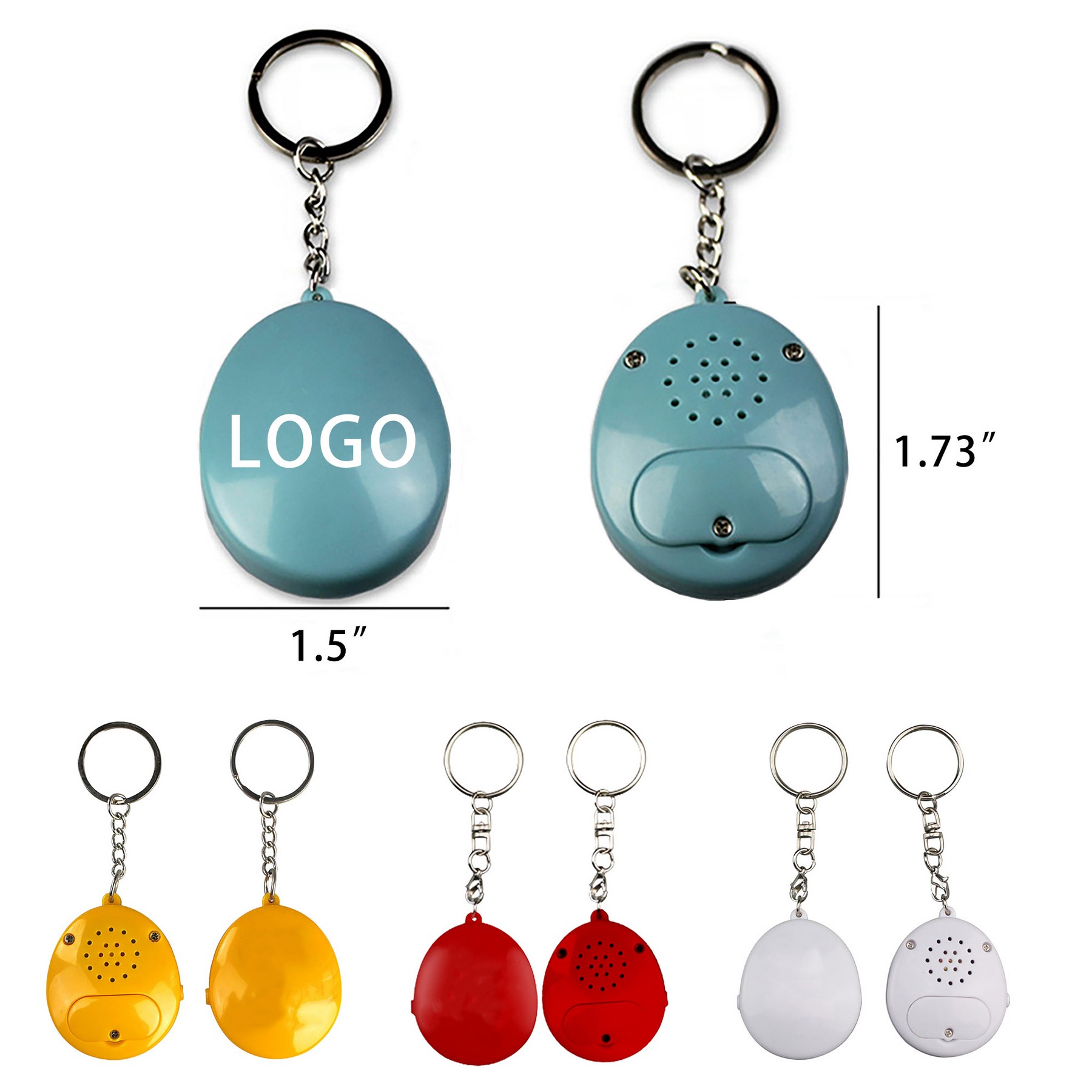 Water Drop Shaped Voice Recording Keychain