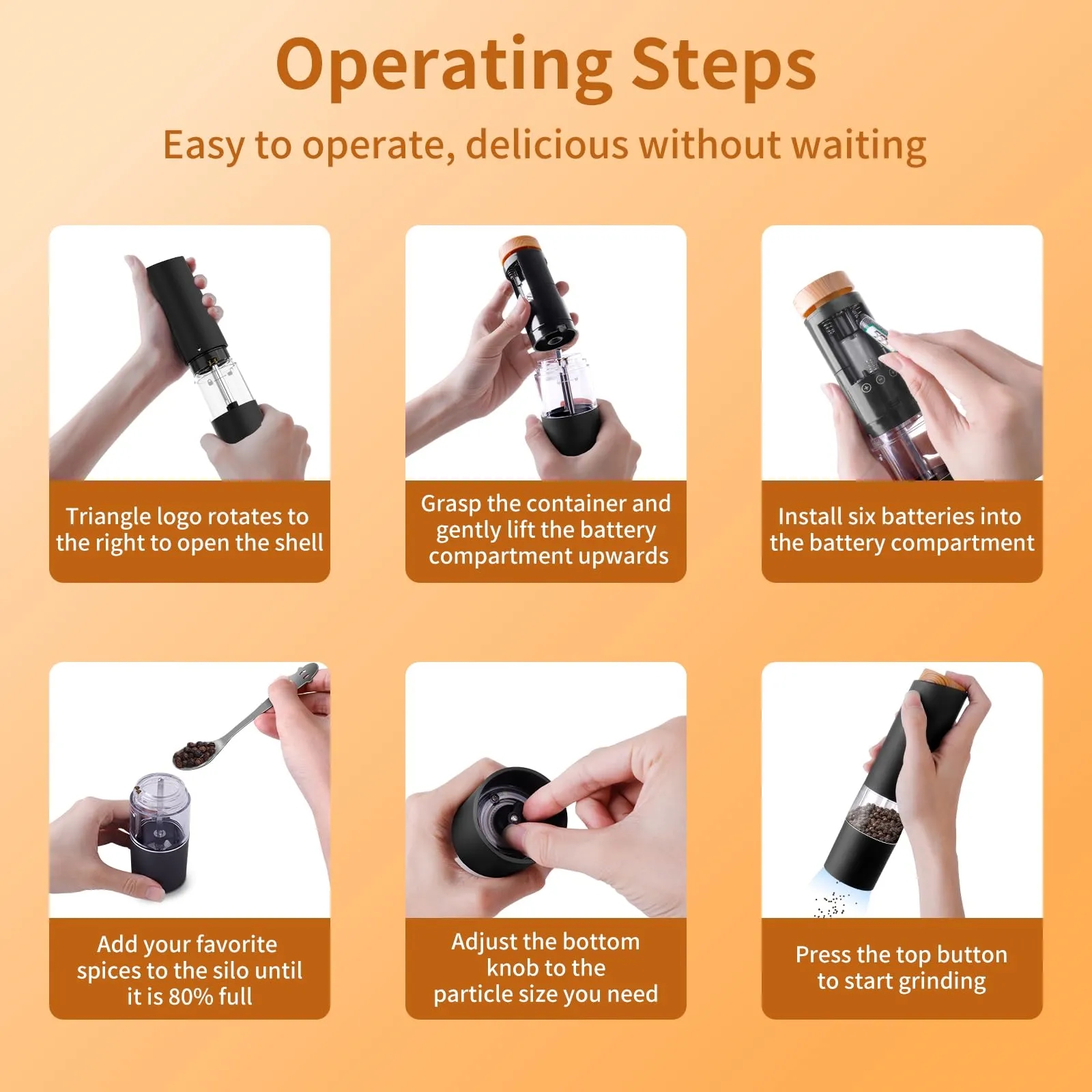 Electric Salt and Pepper Grinder 5
