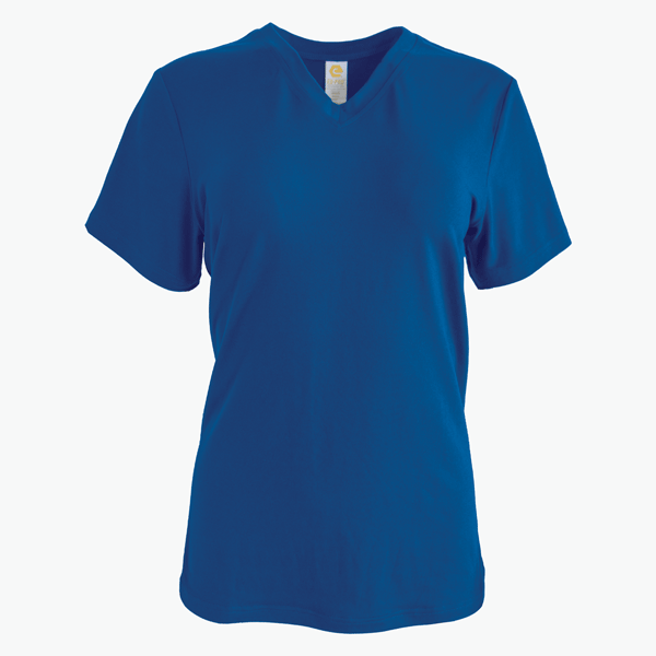 #V171 / Velvet Jersey Women's V-Neck Tee 4