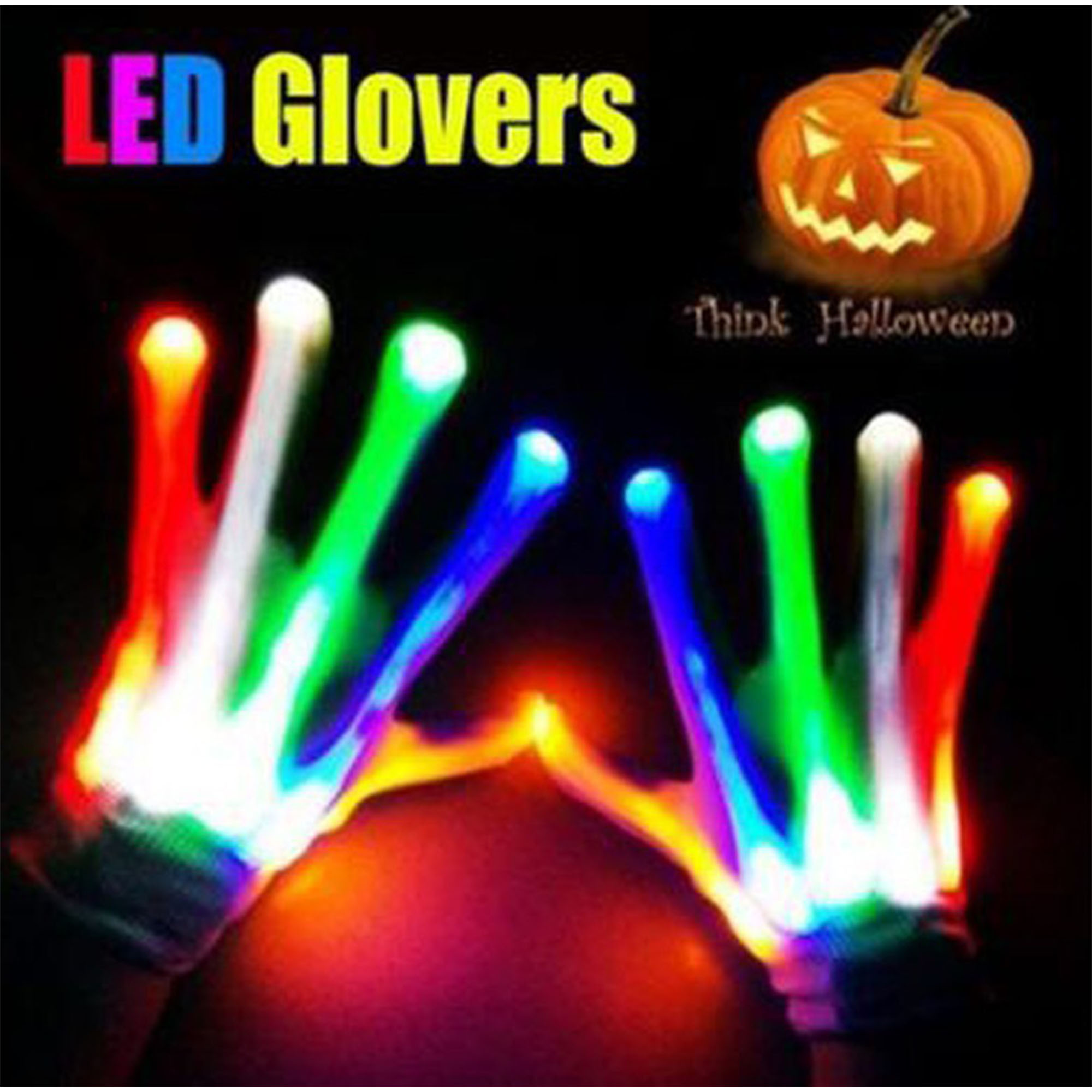 LED-Illuminated Gloves for Parties 2