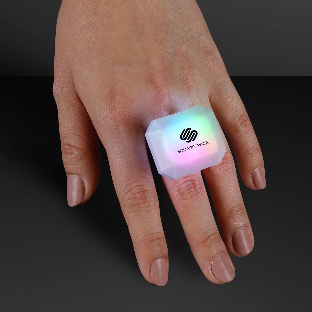 Emerald Cut LED Gem Ring 2