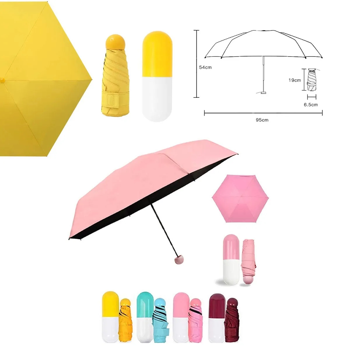 Mini Folding Capsule Umbrella 1