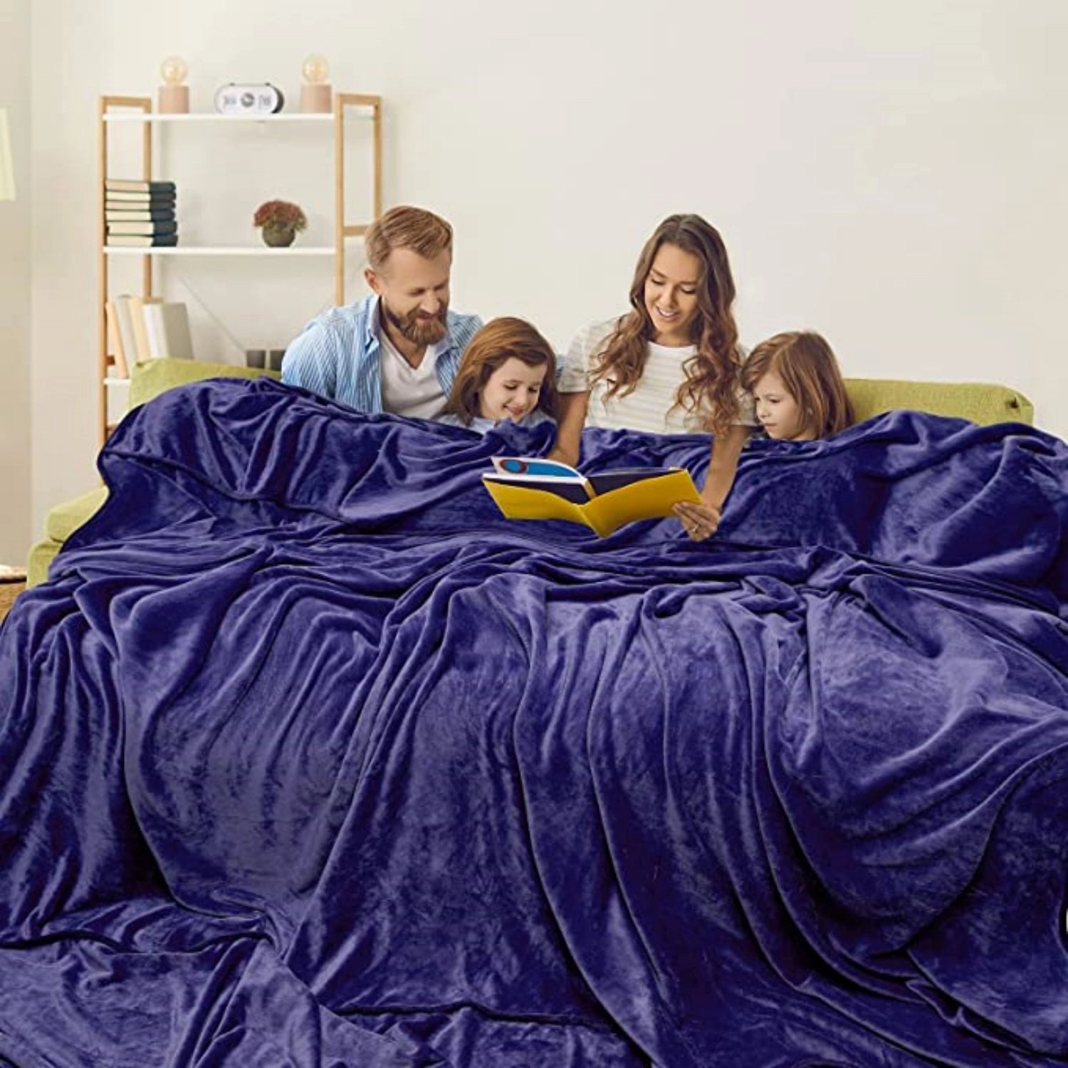 Extra Large Big Blanket 120 X 120 Inches Flannel Fleece 1