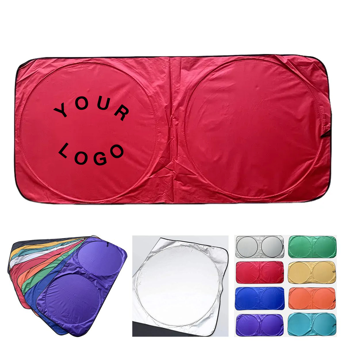Foldable Car Windshield Sunshade 59 Inch Wide 3