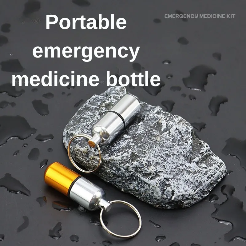 Aluminum Capsule Keychain Pillbox 7