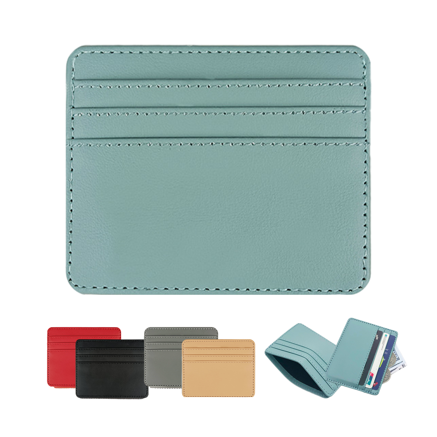 Pu Leather Wallet With Multi Card Slot 2