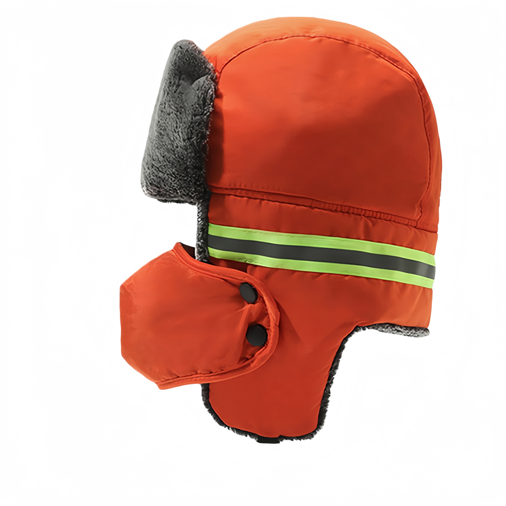 Safety reflective ski winter hat 2