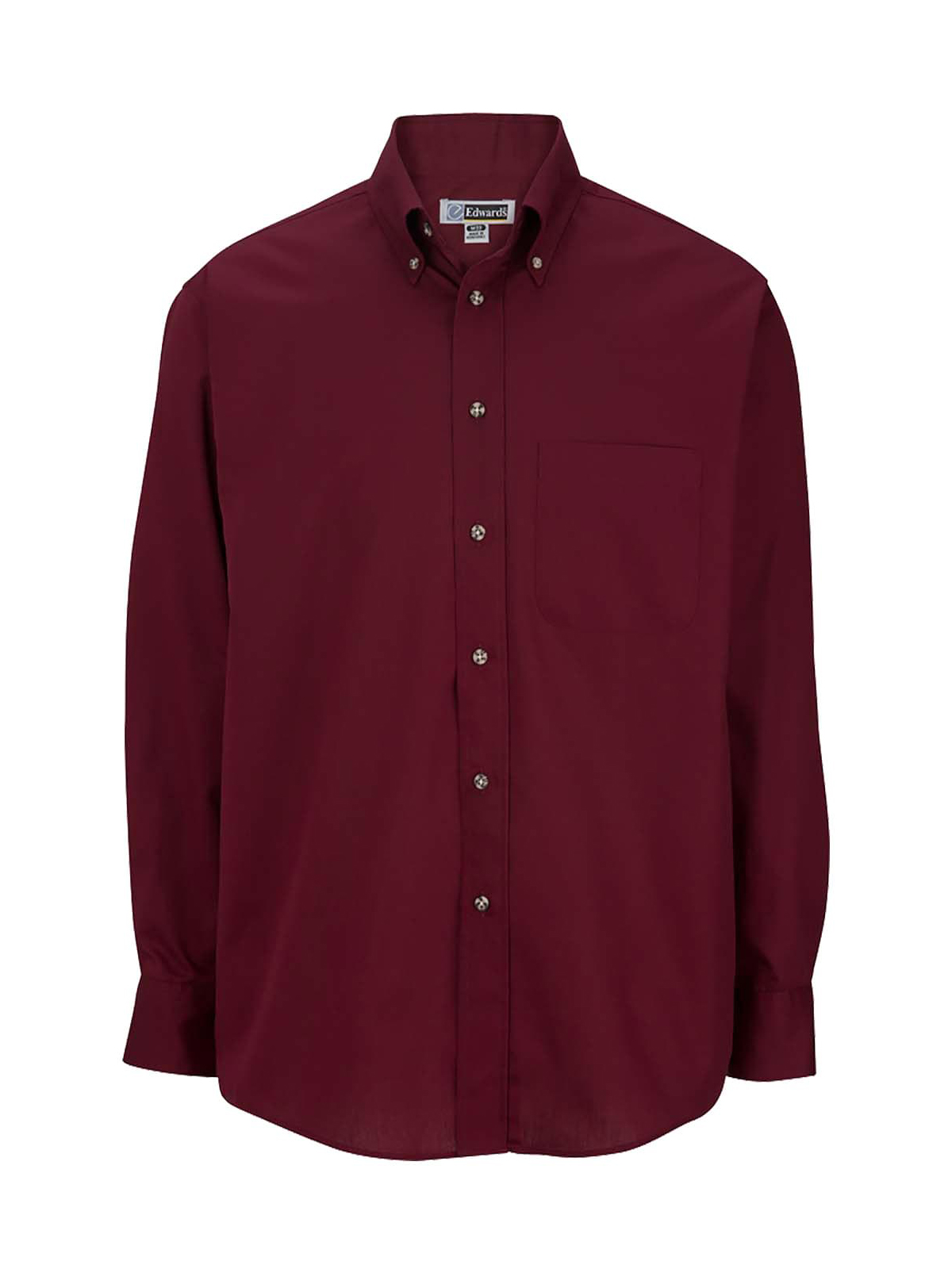 Edwards - Men's 1-Pocket Long Sleeve Poplin Shirt 14