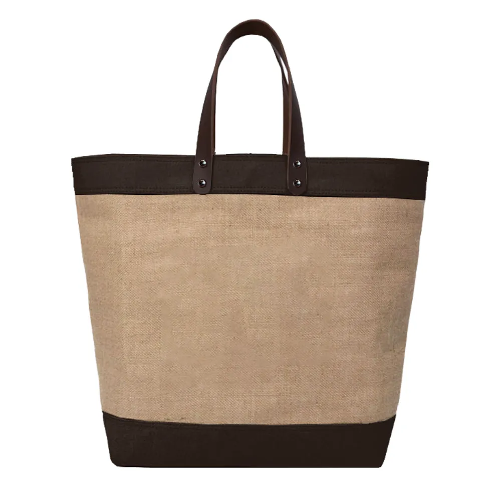 Upscale Burlap Tote 1