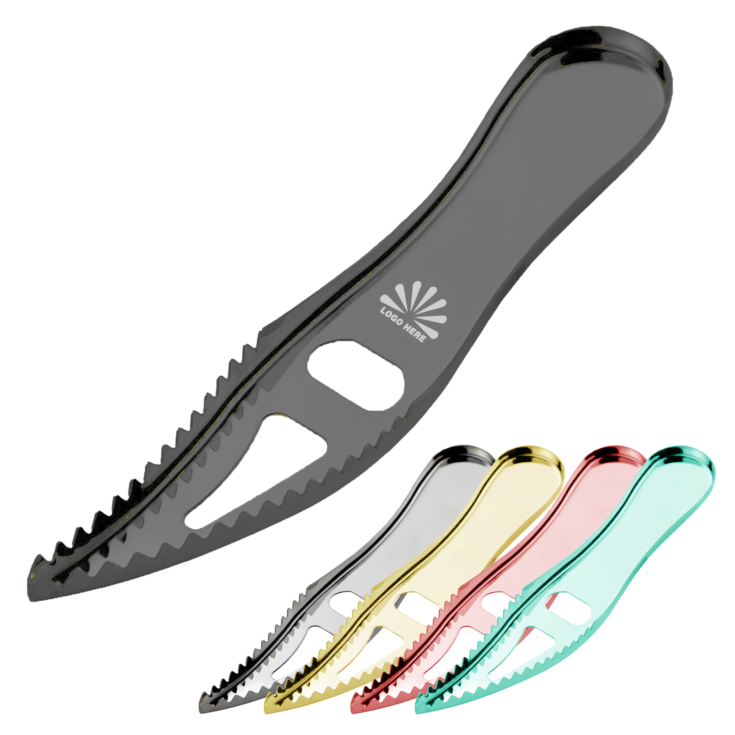 Durable Custom-Logo Fish Scaler and Bottle Opener Tool for Multi-Use Convenience 2