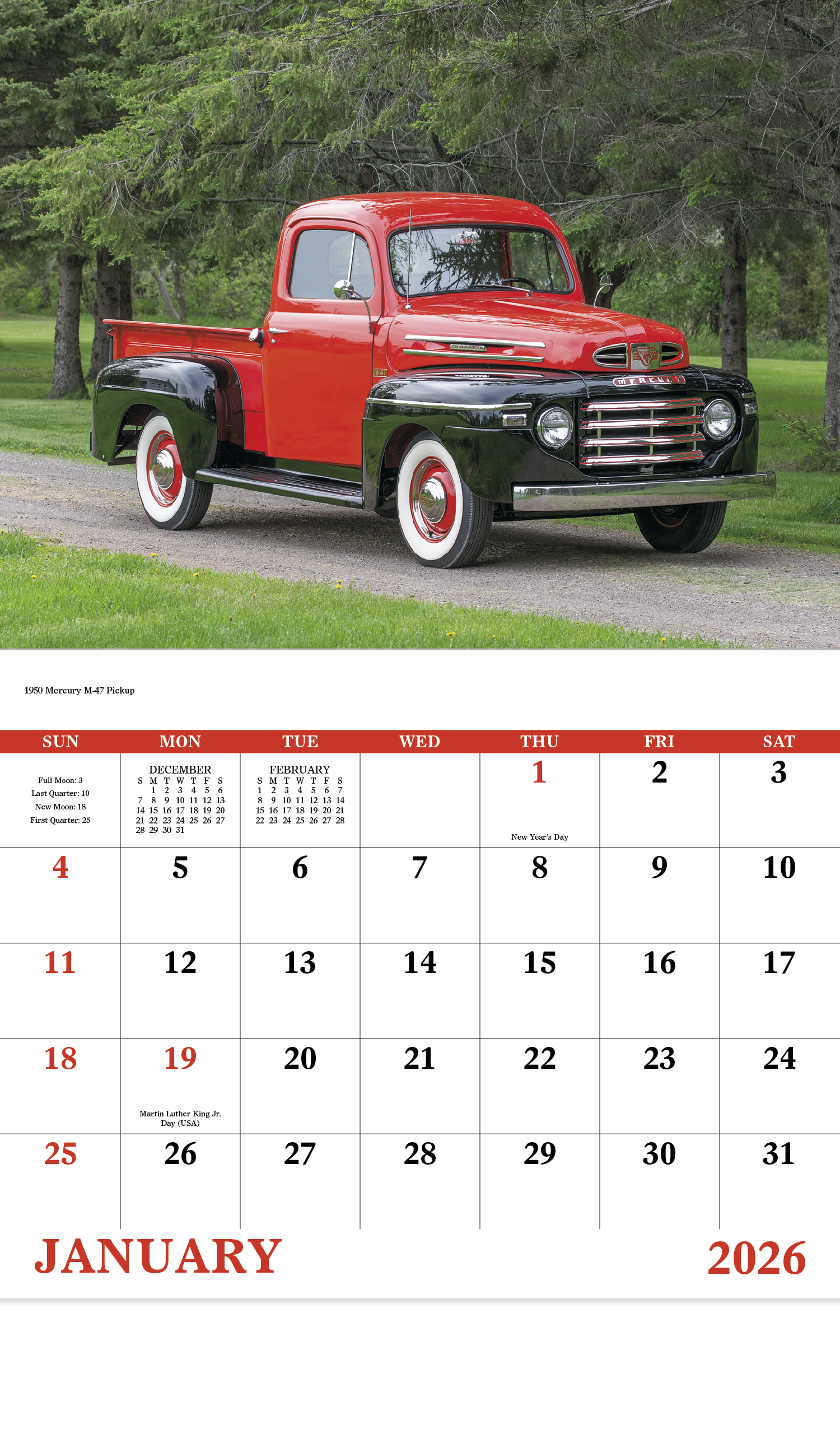 Good Value™ Treasured Trucks - Stapled Calendar 9