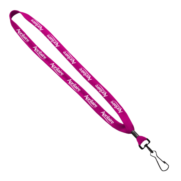 5/8" Polyester Shoelace Lanyard with Metal Crimp & Split-Ring 25