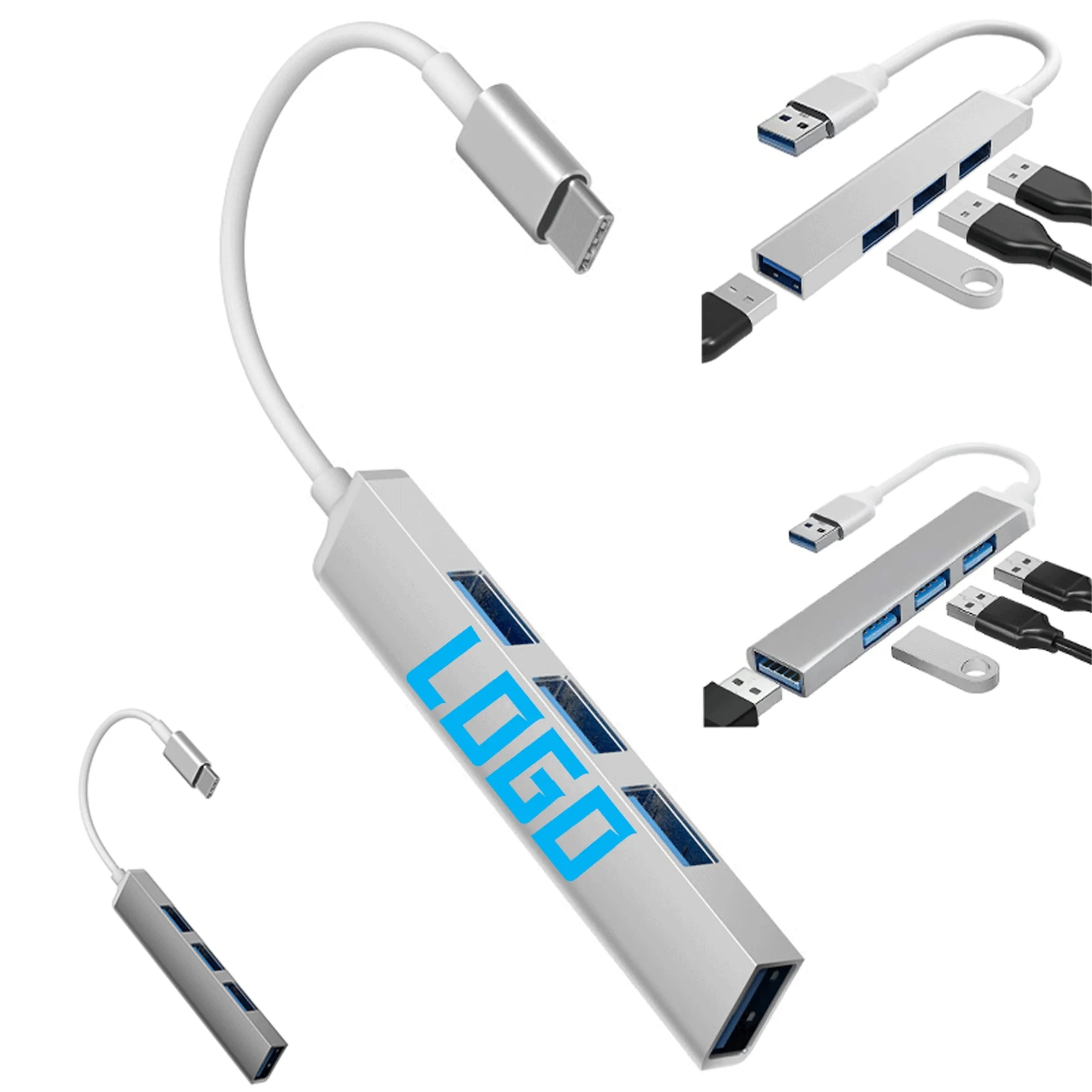 Portable Full Color Interface 4-In-1 Docking Station