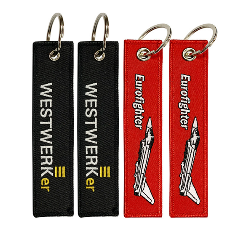 Custom Car Embroidered Keychain Embroidered Double Sided Logo Keychain Double Sided Embroidered 1