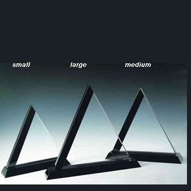 Black Triangle Crystal Award- Small 1