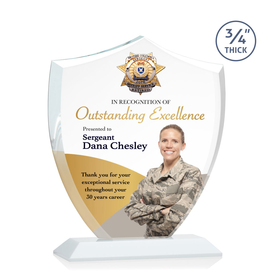 Scudo Shield VividPrint™ Award - White 7