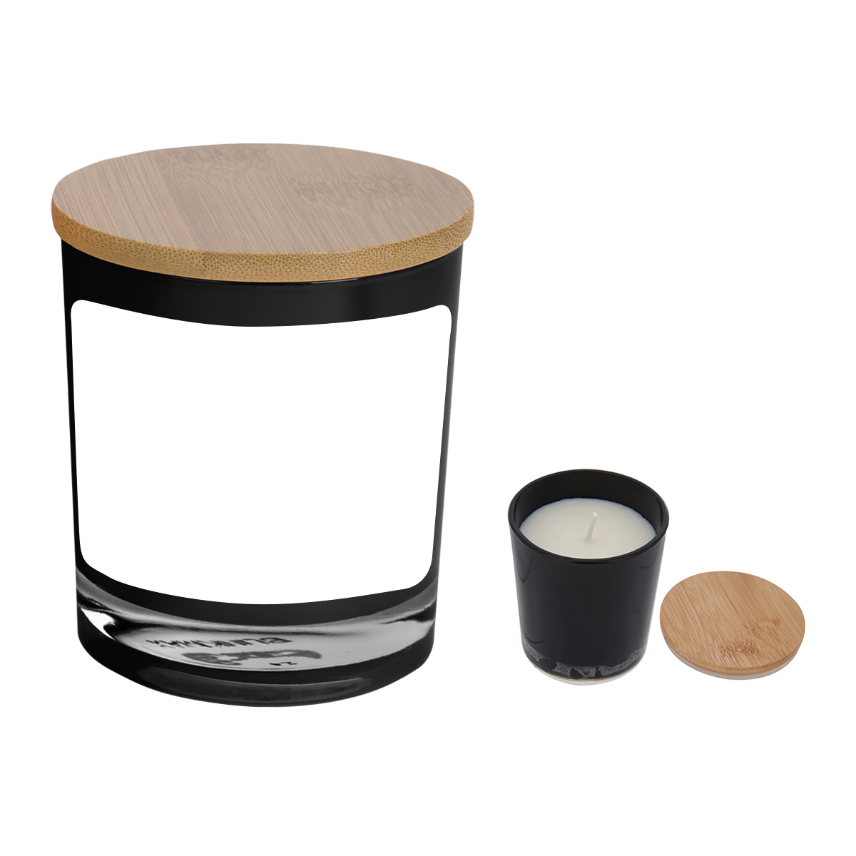 Bamboo Soy Candle With Full Color Label 3