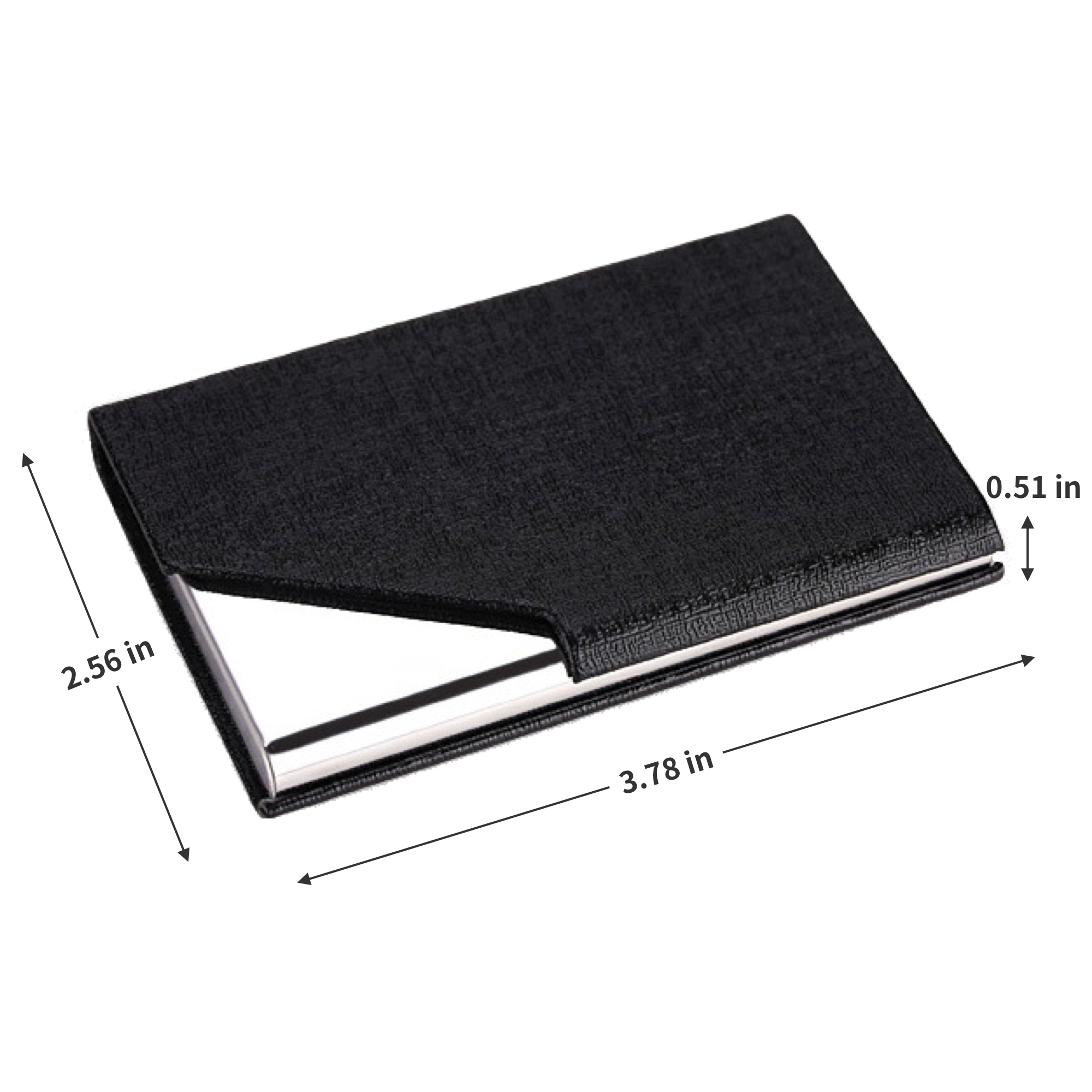 Polished Stainless Steel Magnetic Card Case 2