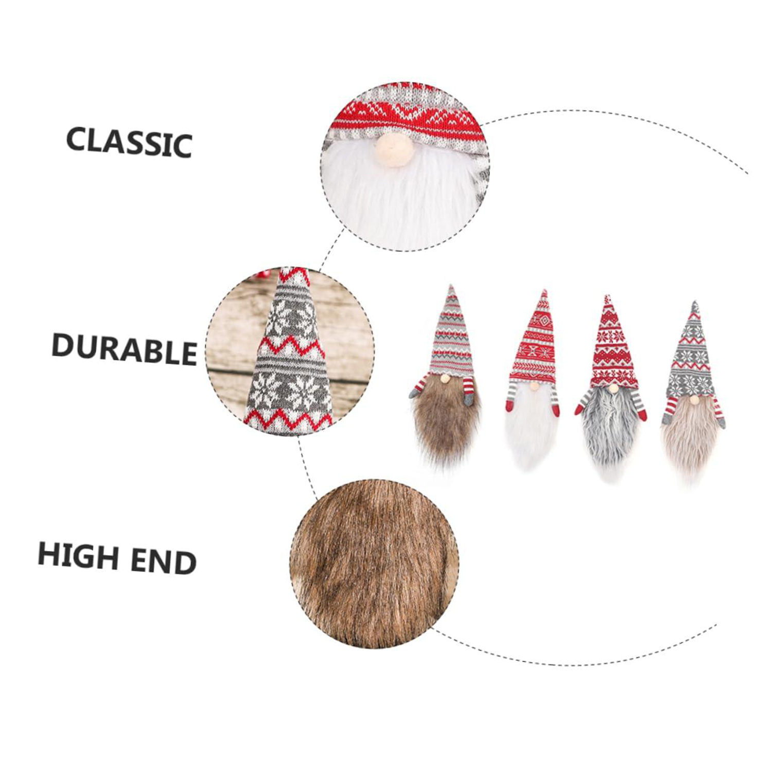 Christmas Gnome Santa Wine Bottle Cover 3