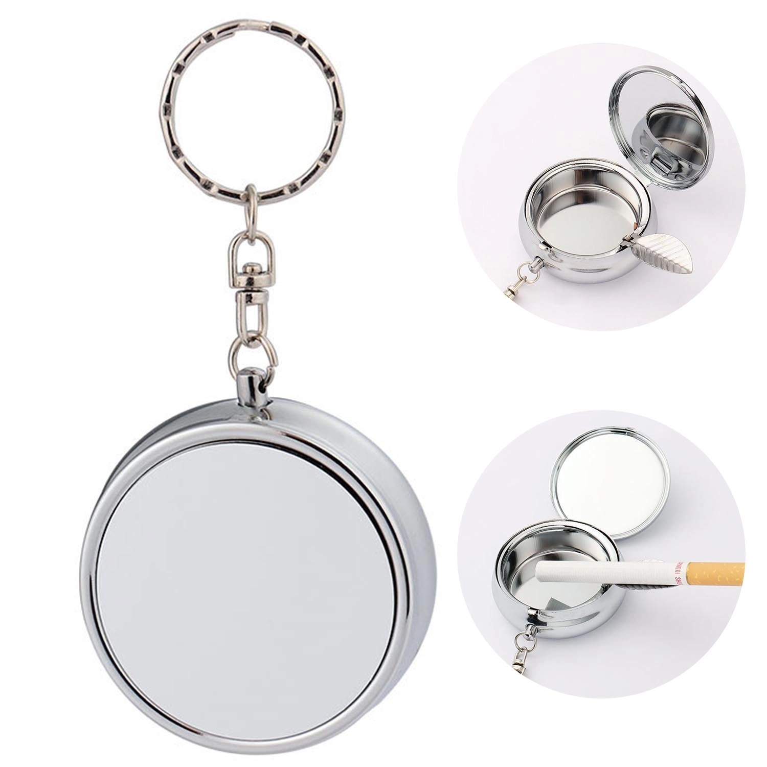 Metal Portable Ashtray Key Chain 2