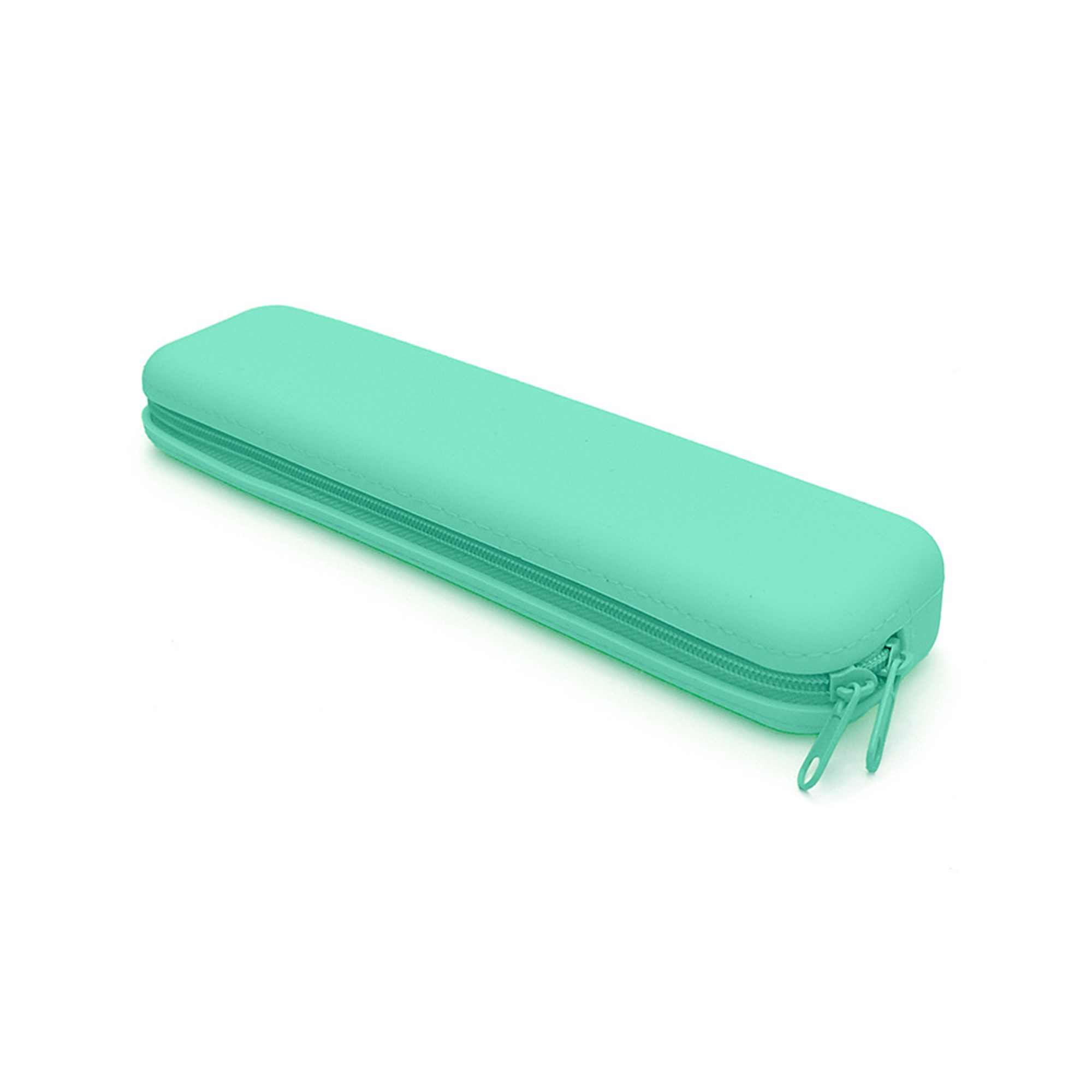 Silicone Pencil Case With Zipper Slim Storage 7.9" Length 3