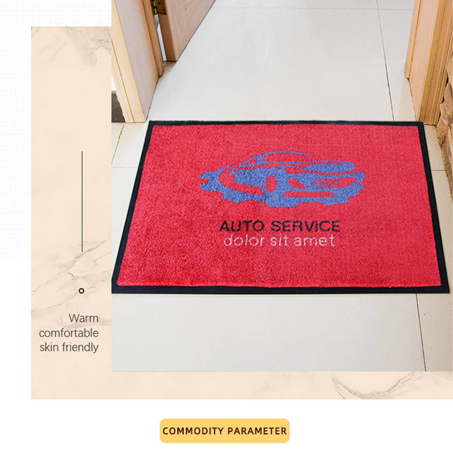 Happy Holidays Logo Mat 6