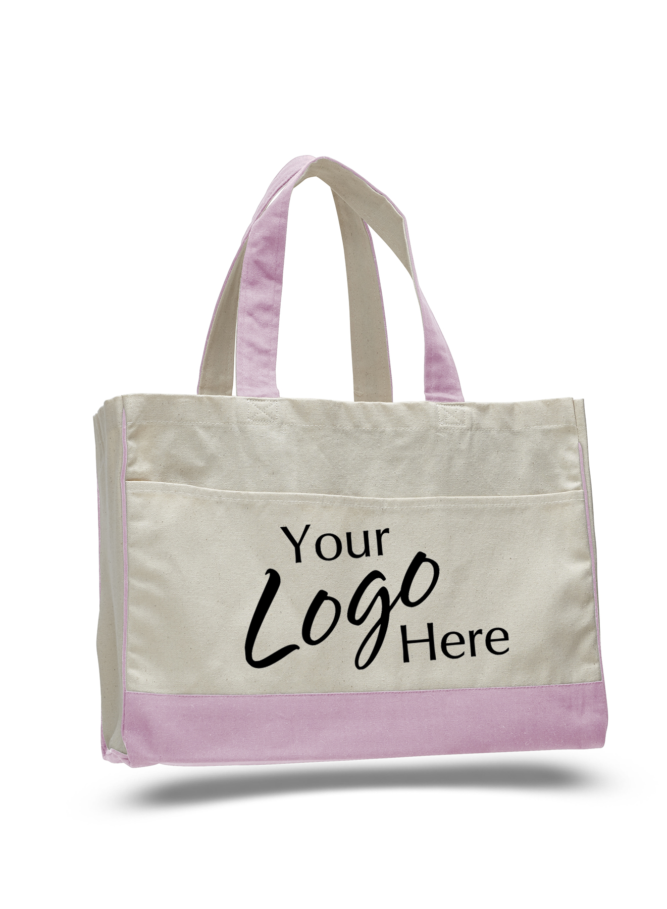 Canvas Standard Tote Bag 17" W x 13" H with 5" Gusset, custom tote bag with logo imprint 6