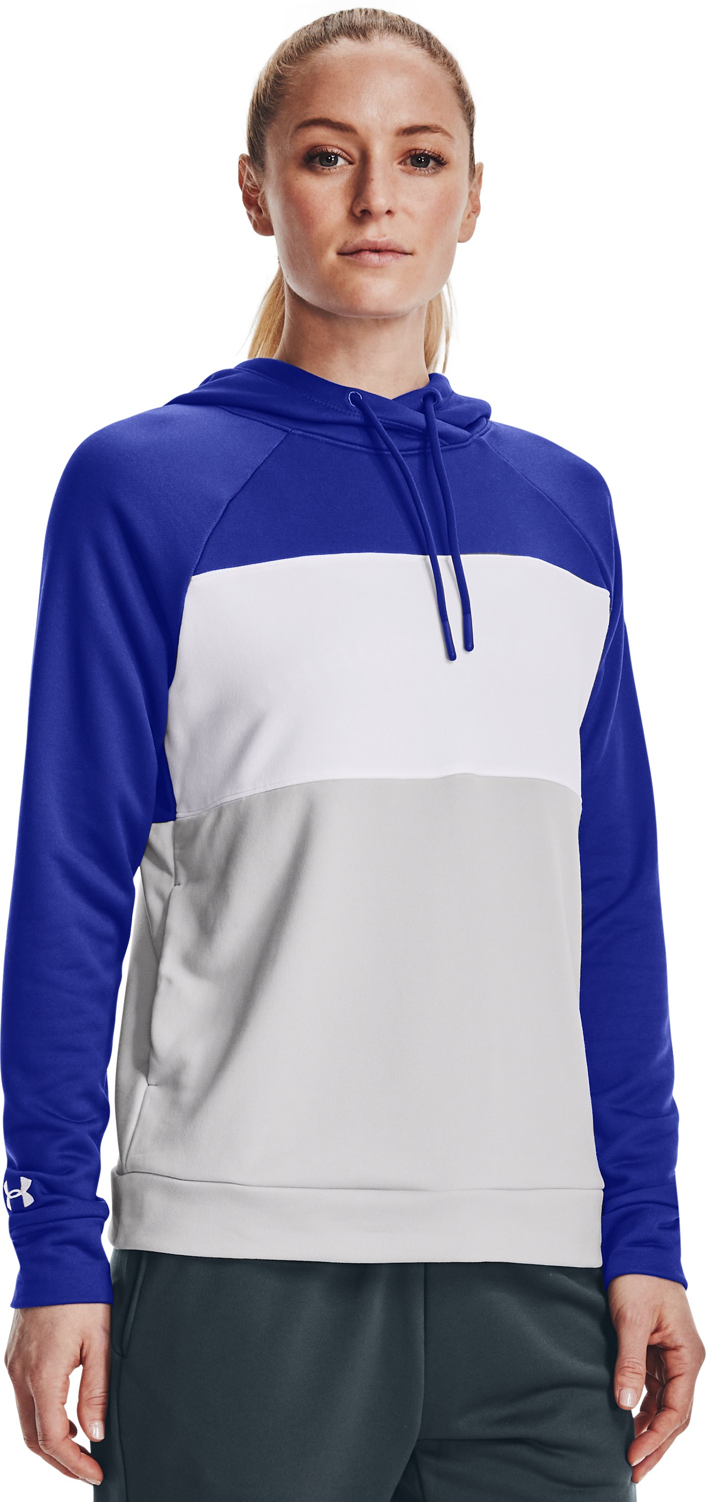 UA Qualifier Fleece Blocked Women's Hoodie 14