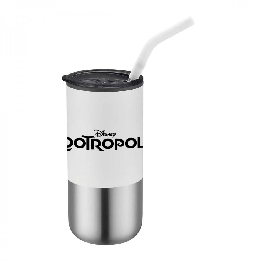 EcoSip 16oz Double-Wall Tumbler With Silicone Tipped Straw 10