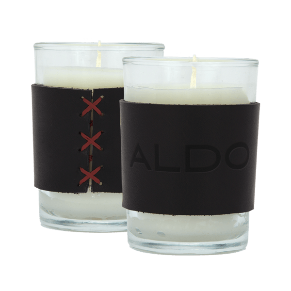 Harper 8 oz. Leather Wrapped Candle 4
