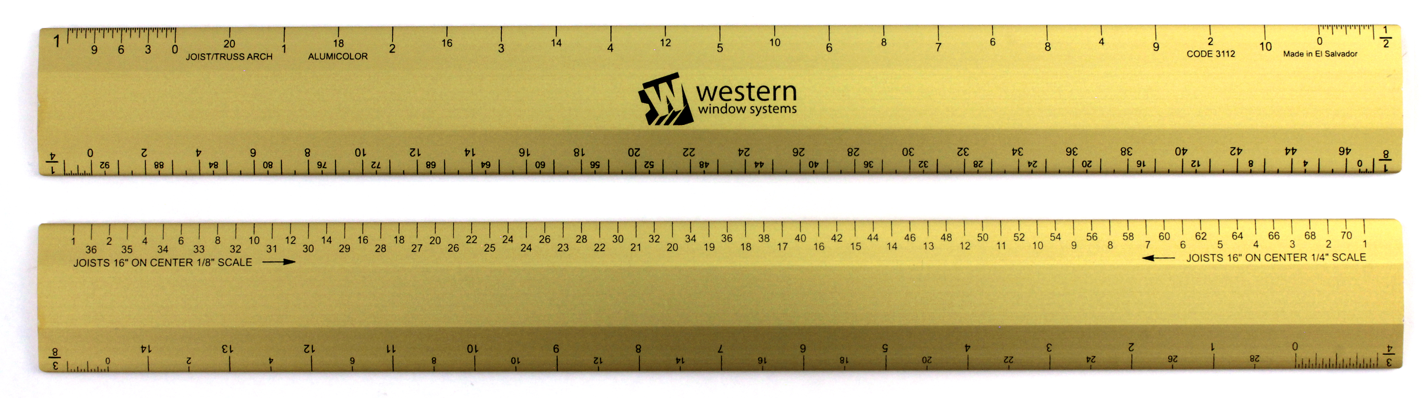 12" 4-Bevel Joist/Truss Architect Scale 6