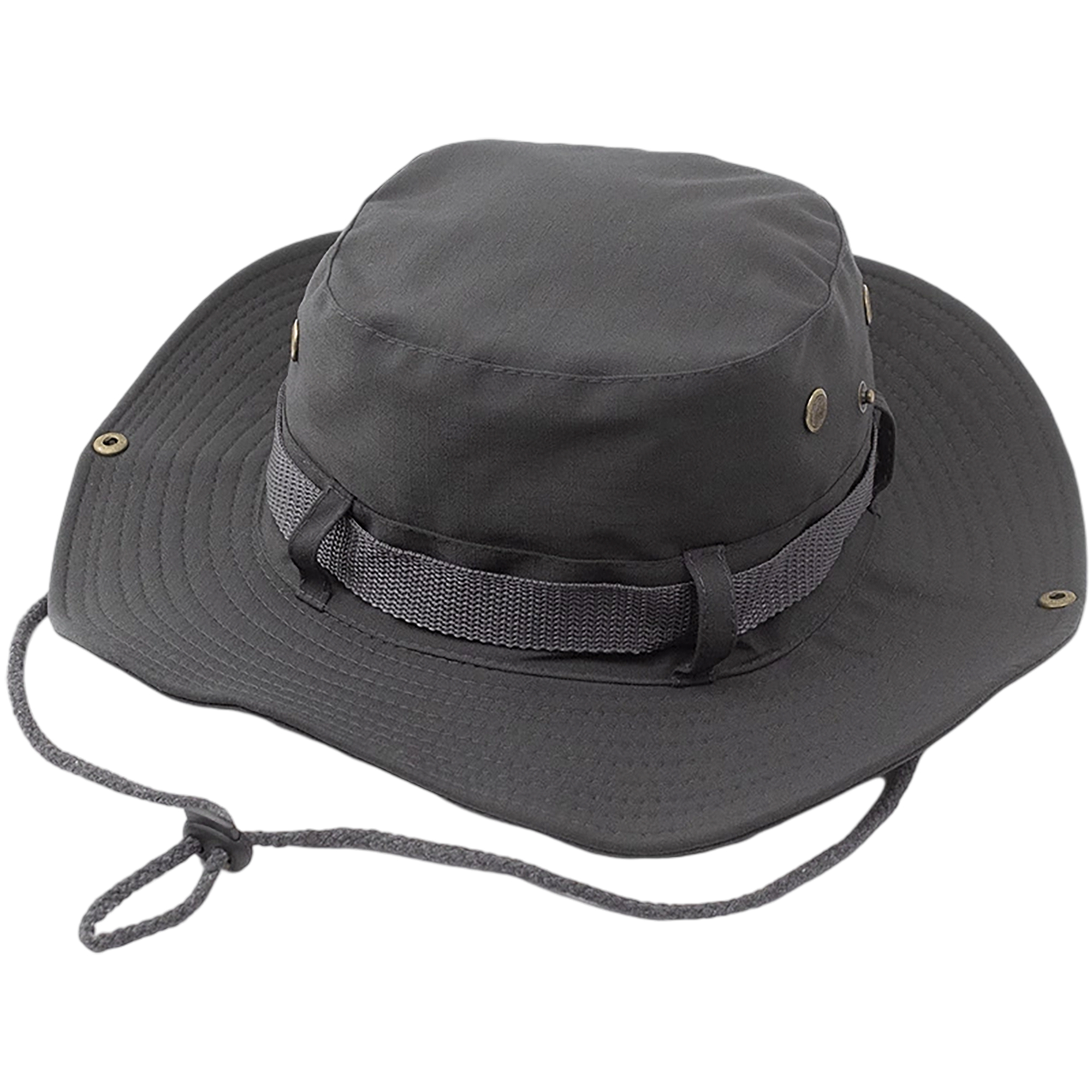Polyester Wide Brim Fisherman Hat With Ventilation Eyelets 4