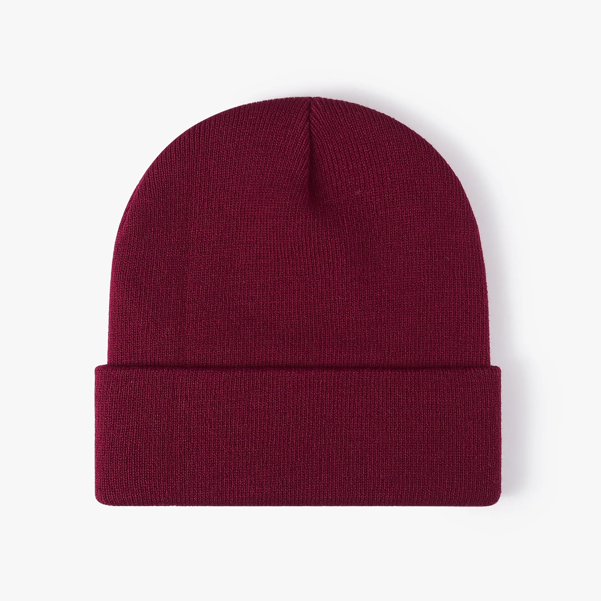 Unisex Acrylic Knit Cuffed Beanie Caps 2