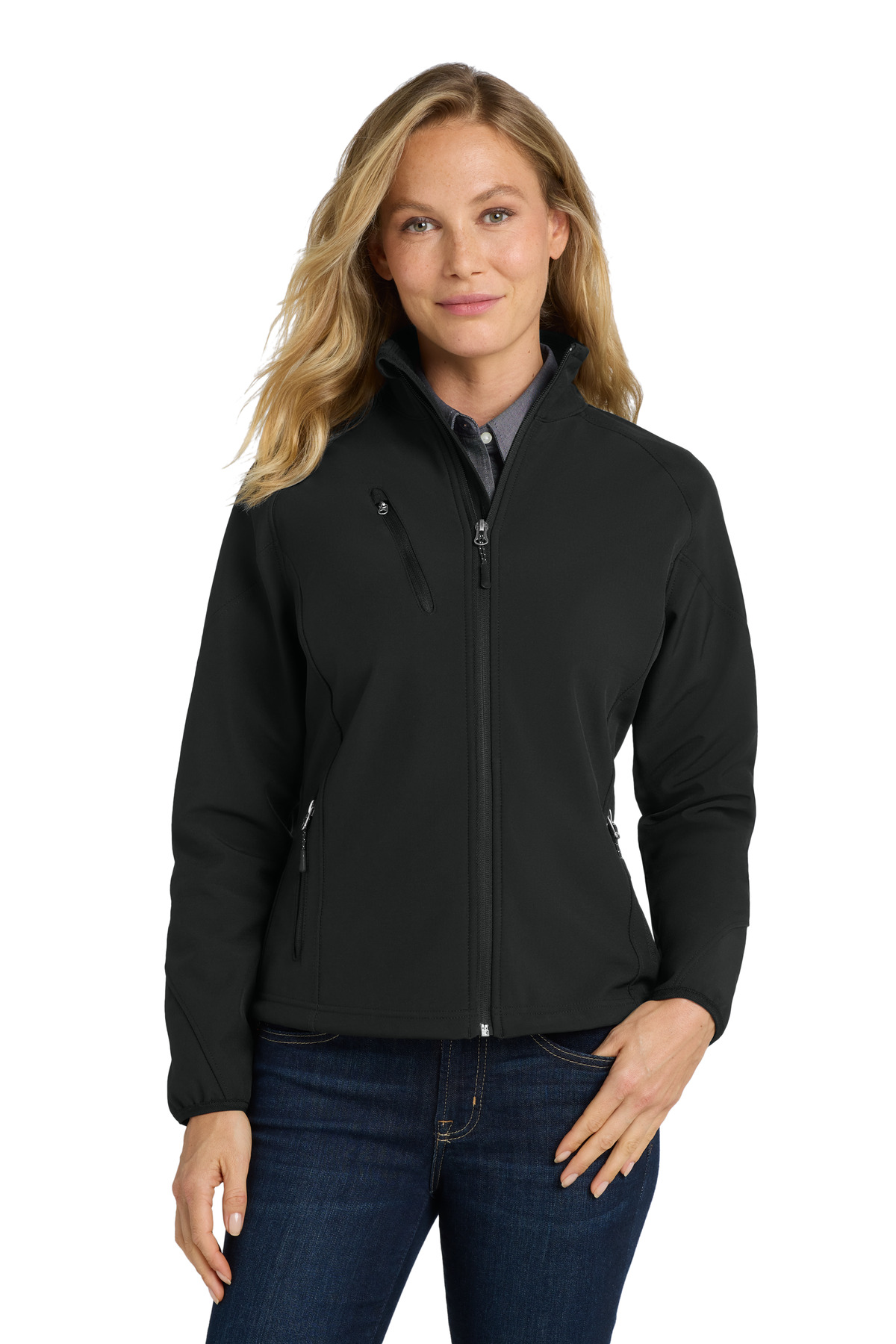 Port Authority Women's Textured Soft Shell Jacket. L705 14