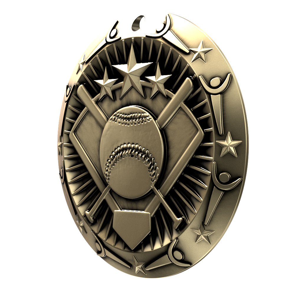 Softball World Class Medallion (3") 6