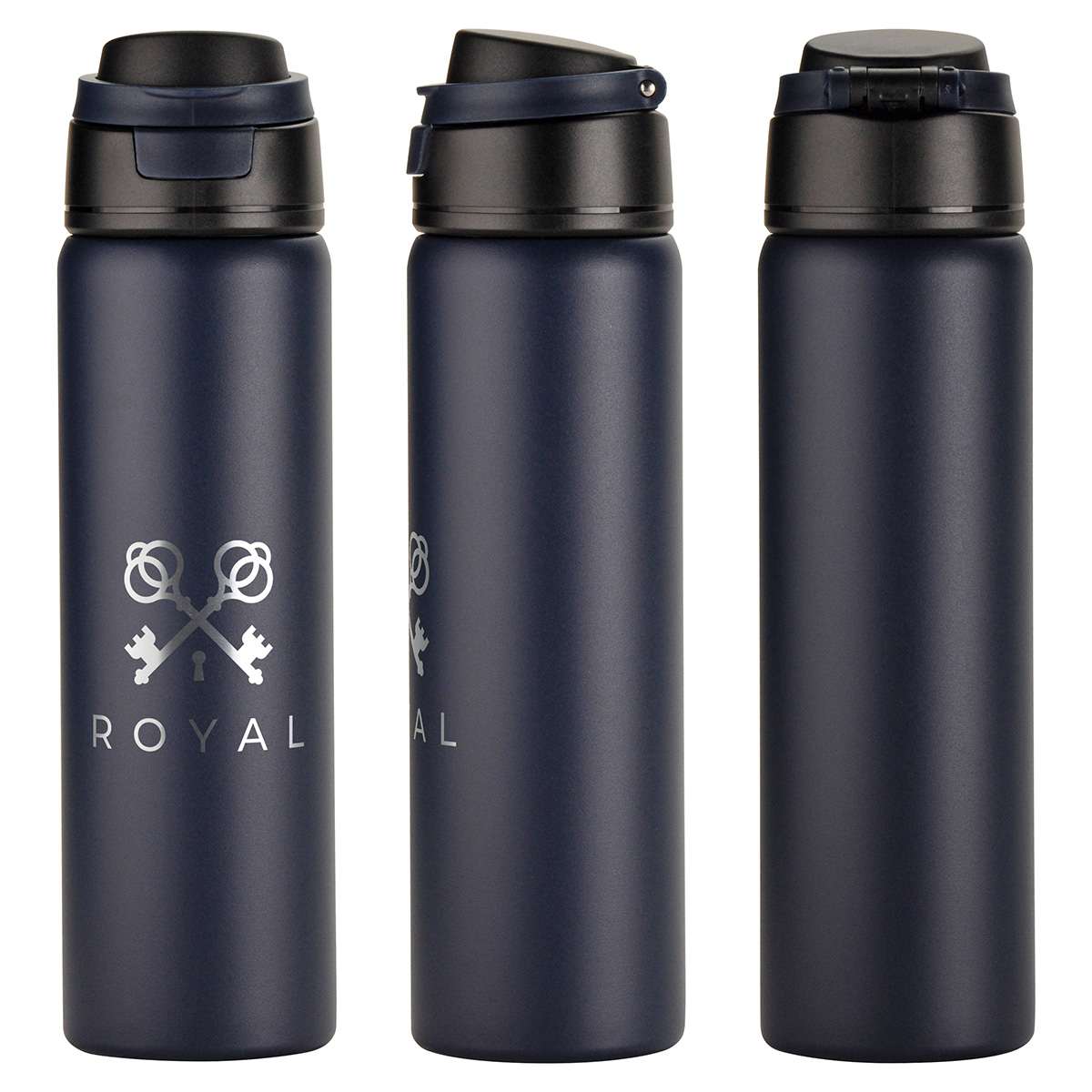 Cabrio 24 oz Recycled Stainless Steel Vacuum Insulated Bottle, custom water bottle with logo imprint 16