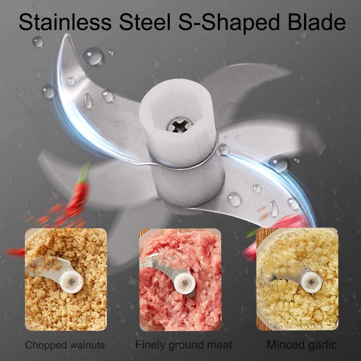 Electric Onion Chopper Garlic Press 3