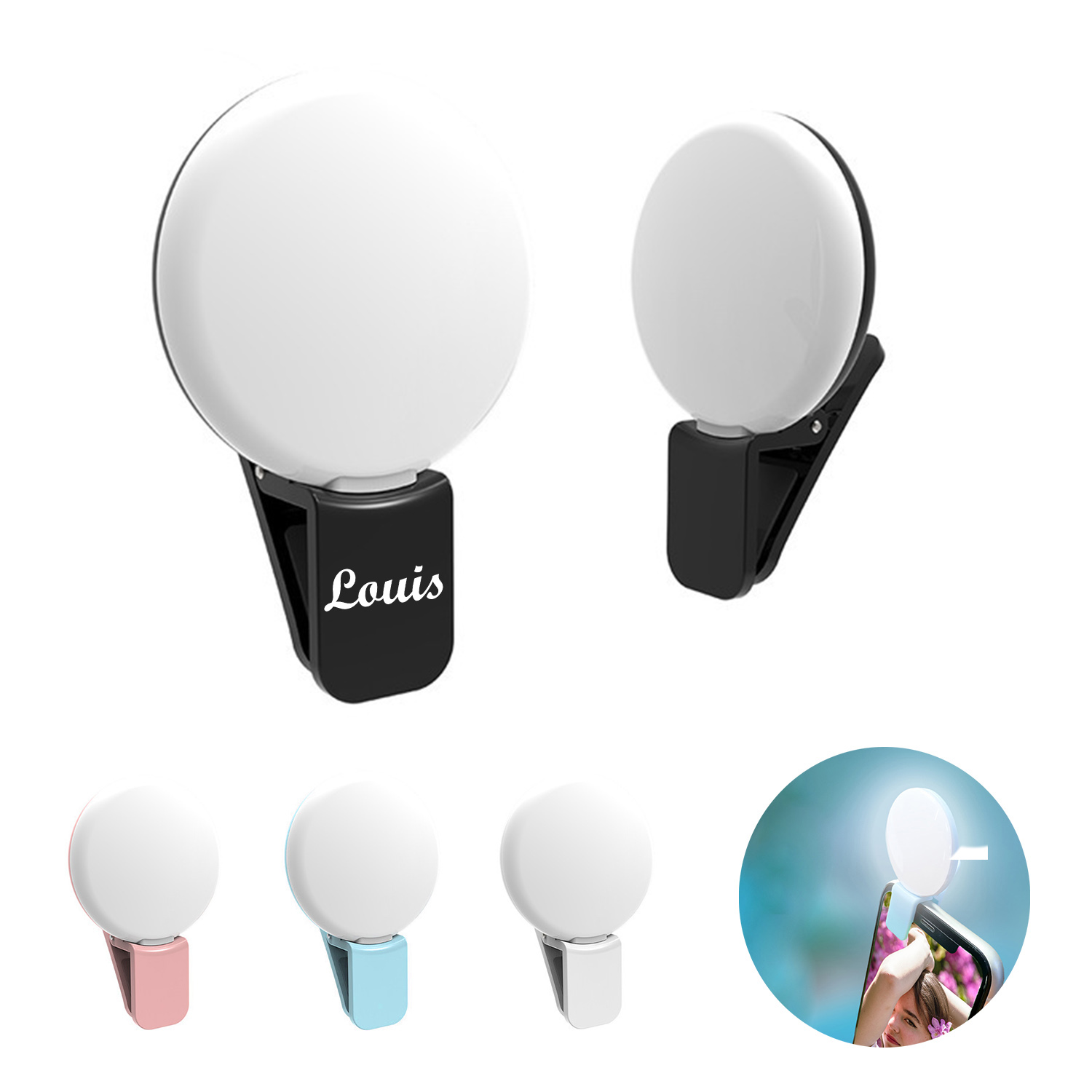 Plastic Round Selfie LED Light 2