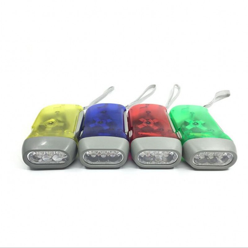 LED Hand Squeeze Flashlight With Wrist Strap 2