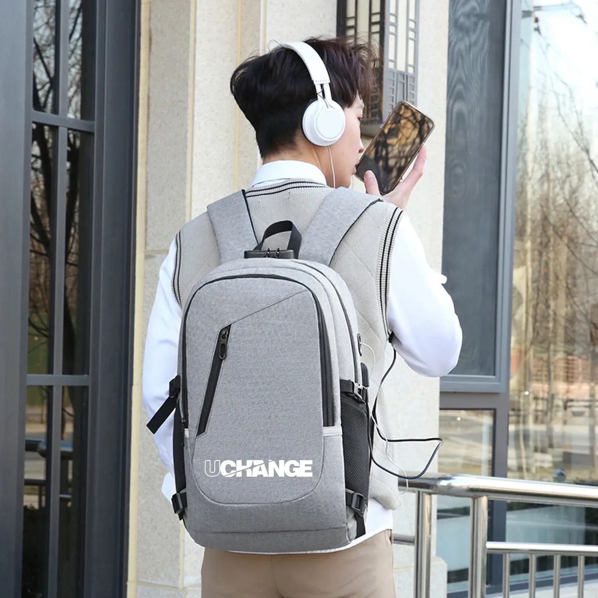 Laptop Backpack,Business Travel Anti Theft Slim Durable Laptops Backpack with USB Charging Port 6