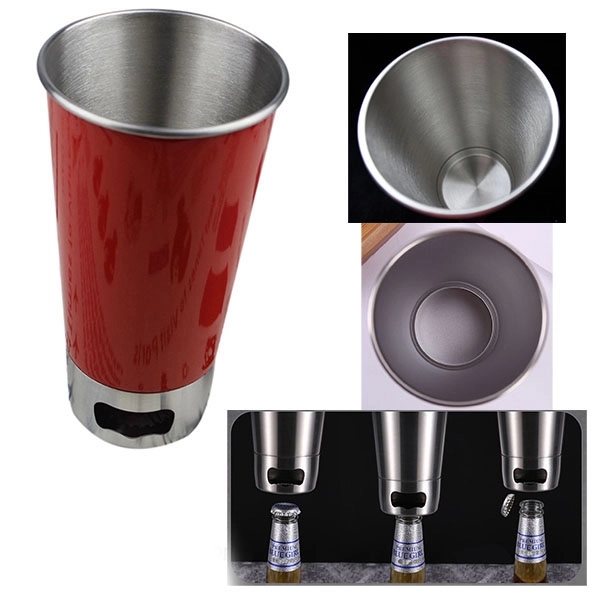 Stainless Steel Tumbler with Bottle Opener 4