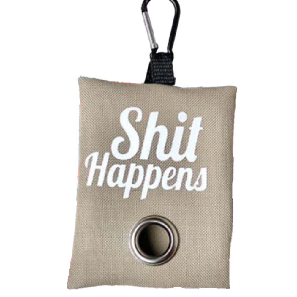 Canvas Dog Poop Waste Bag Dispenser With Carabiners 5