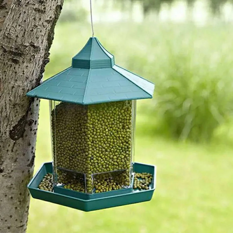 Hanging Birdcage Automatic Bird Feeders 2.25 lb of Seeds 3