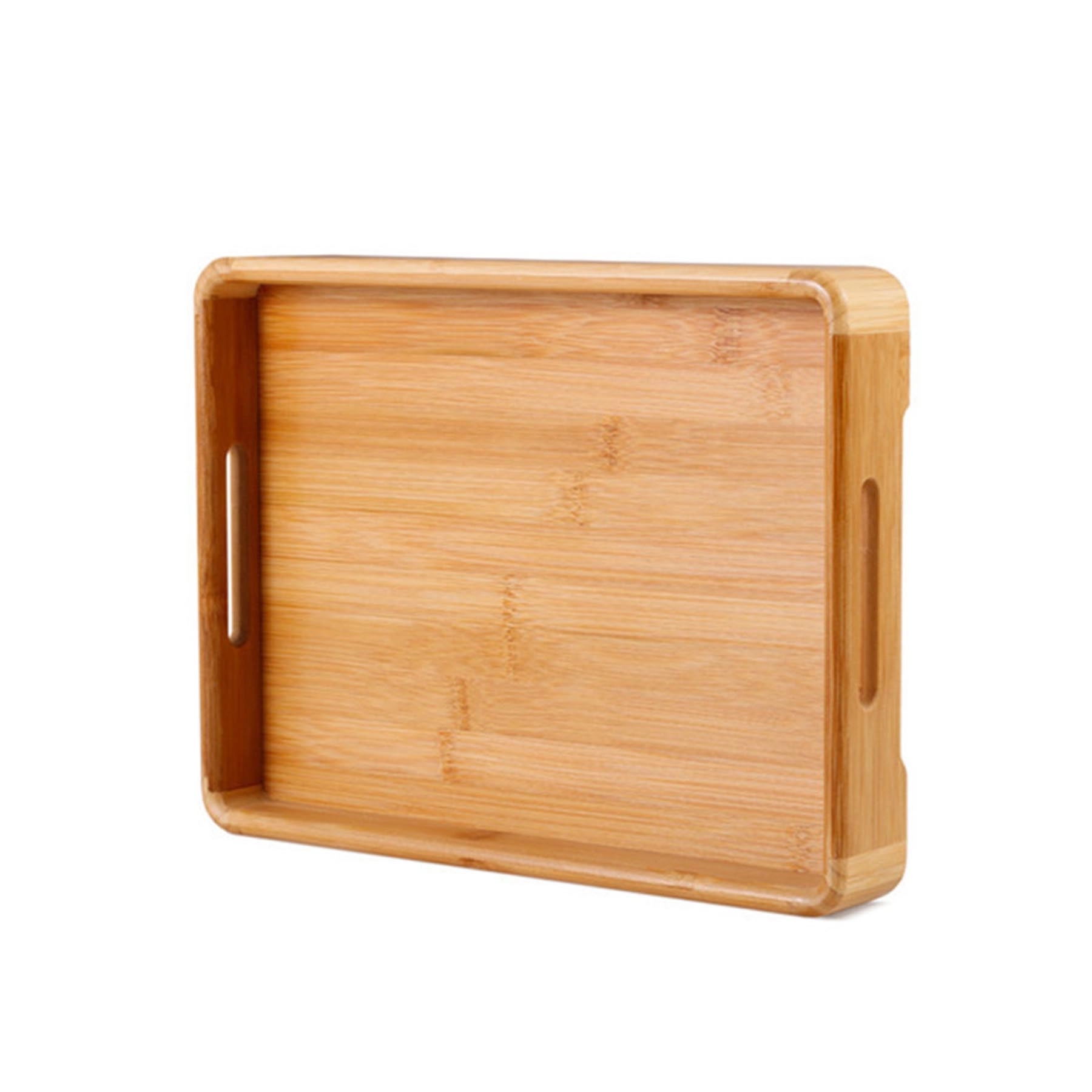Rectangle Bamboo Tray With Handles 8