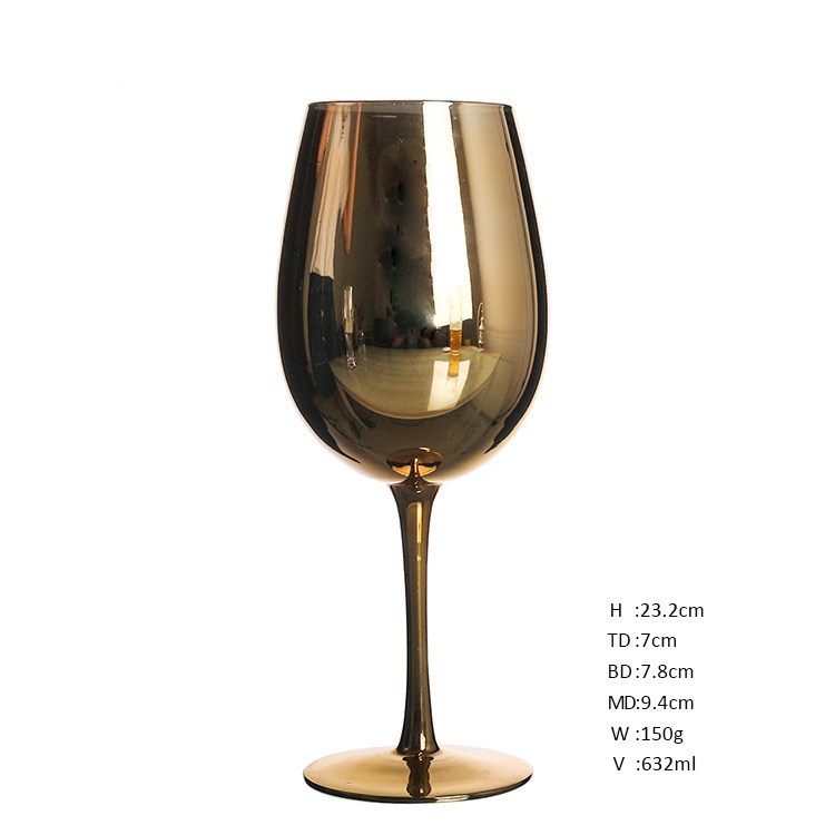 Electroplated Wine  Metallic Champagne Glasses 3