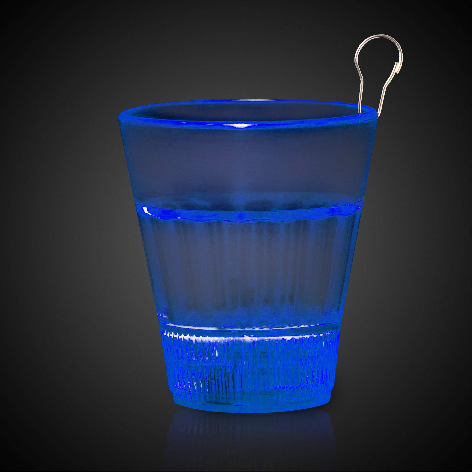 Blue LED 2oz Shot Glass Medallion 8