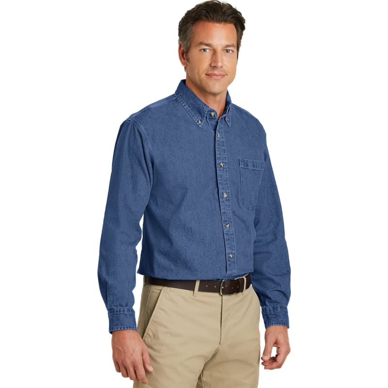 Port Authority Heavyweight Denim Shirt. 3