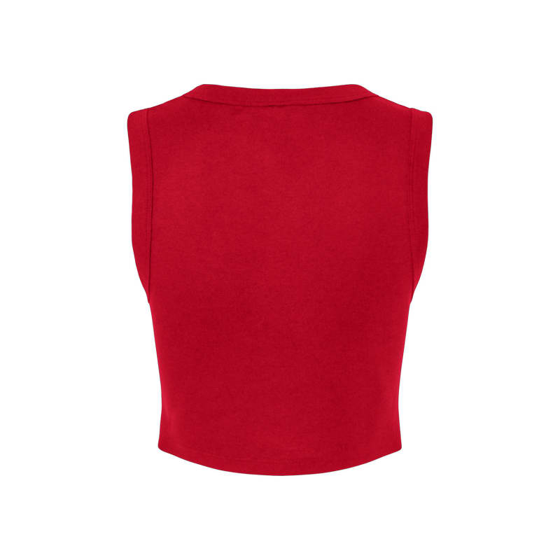 Bella + Canvas Ladies' Micro Rib Muscle Crop Tank 8