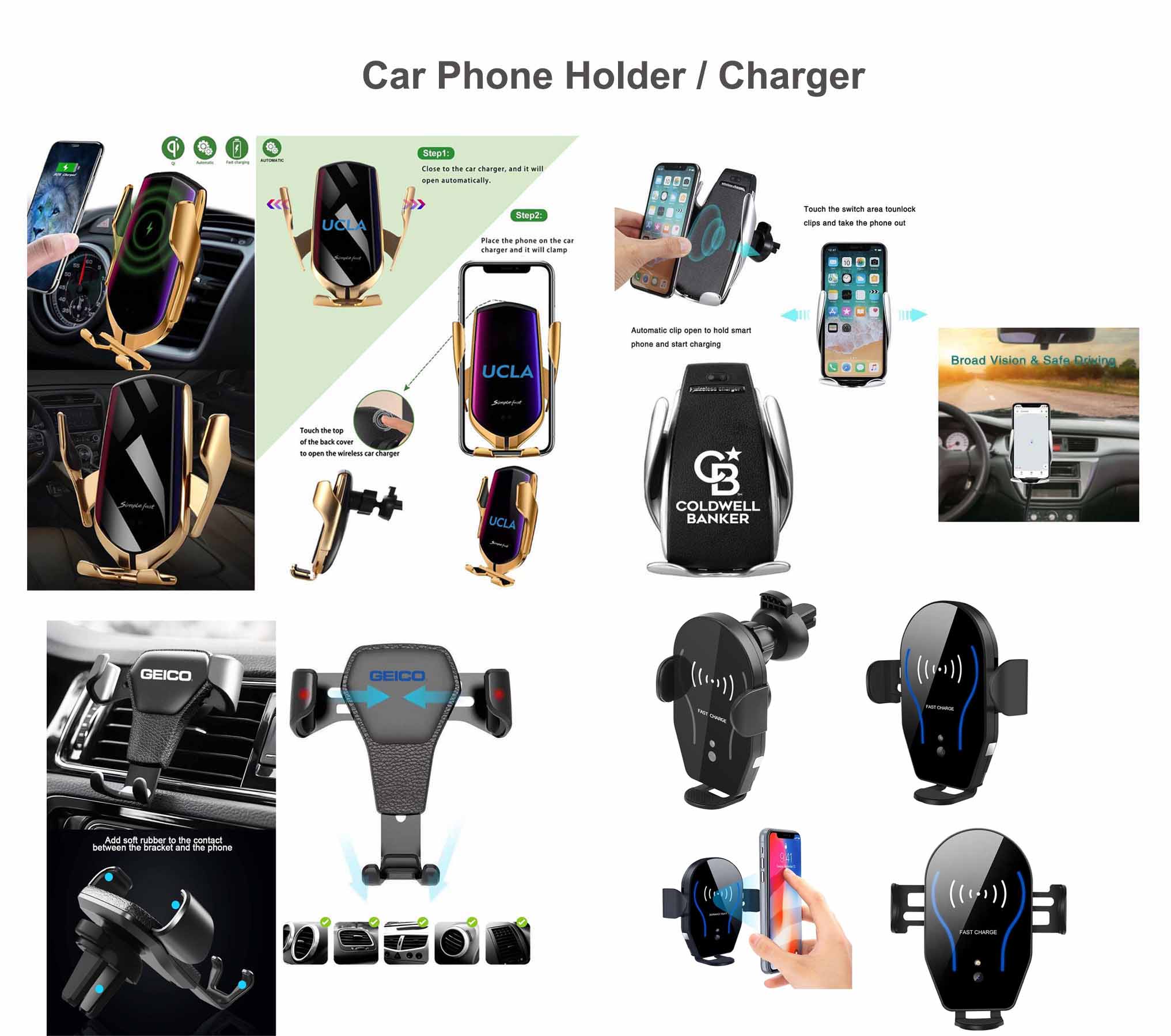 iBank ® Car Phone Holder / Charger 2